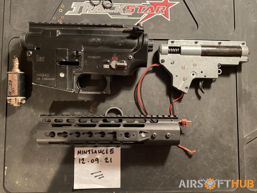 Hk receiver/rail/gearbox/motor - Used airsoft equipment