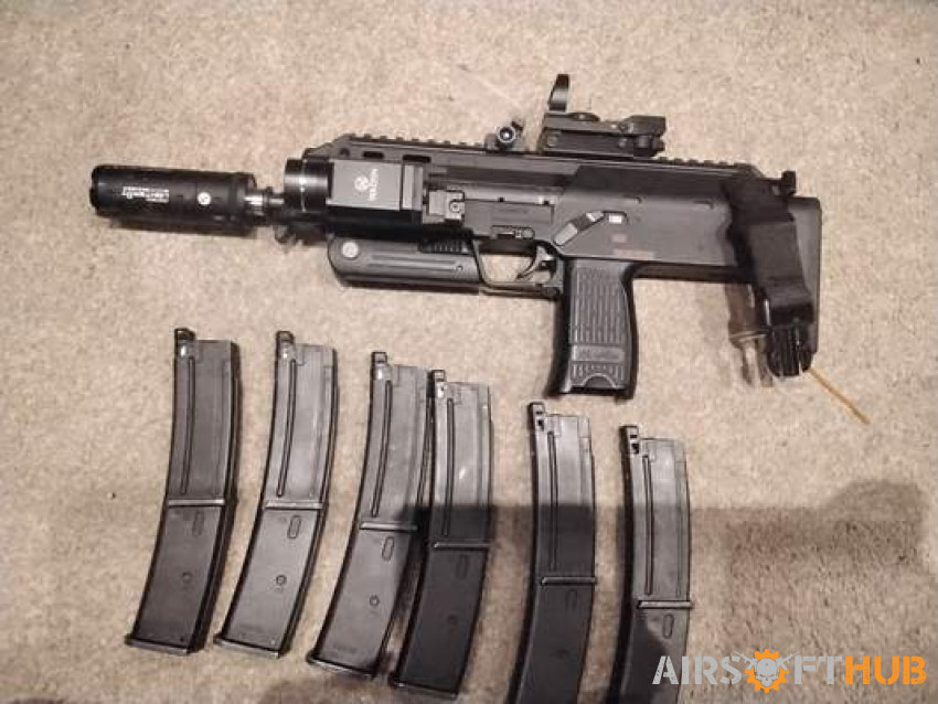 Tm mp7 gbb 6x mags tracer plus - Used airsoft equipment