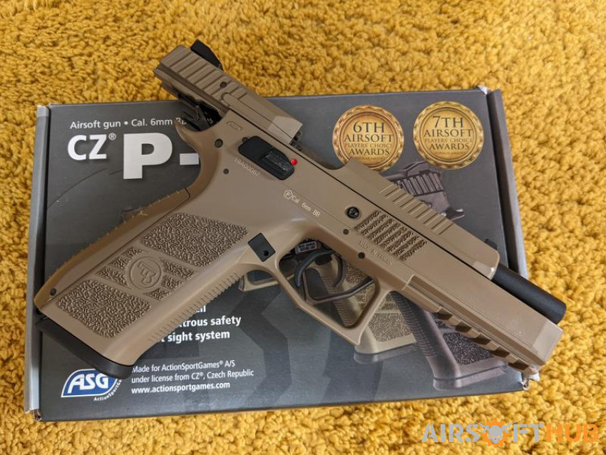 ASG CZ P-09 gbb pistol in Tan - Used airsoft equipment