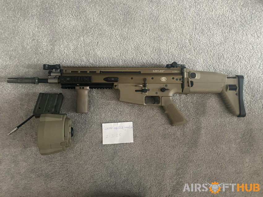 WE FN Scar H gbb with drum mag - Used airsoft equipment