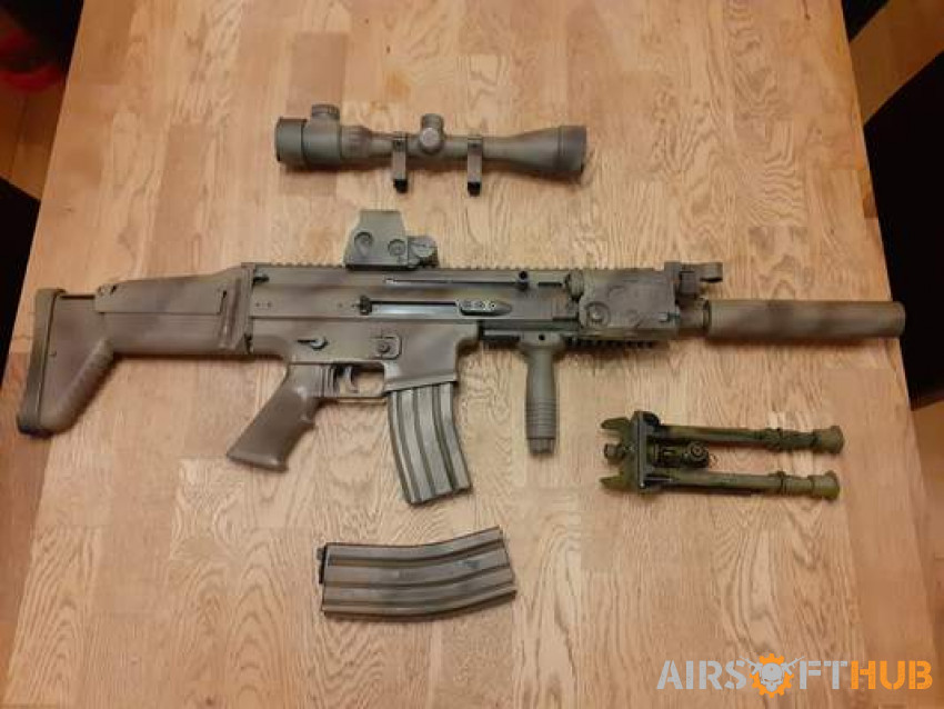 Upgraded we scar gbbr dmr - Used airsoft equipment