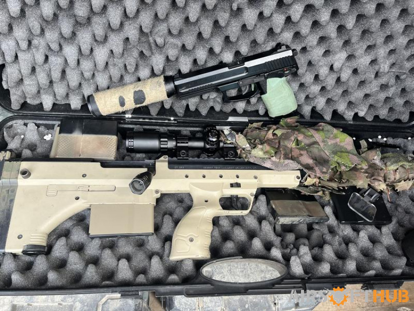 Sniper and mk23 - Used airsoft equipment