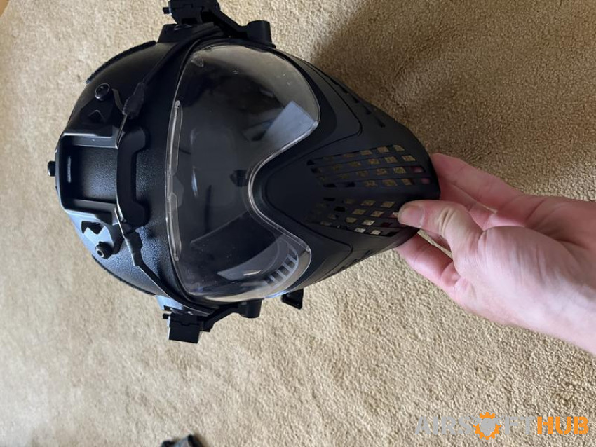 Fast Helmet with face shield - Used airsoft equipment