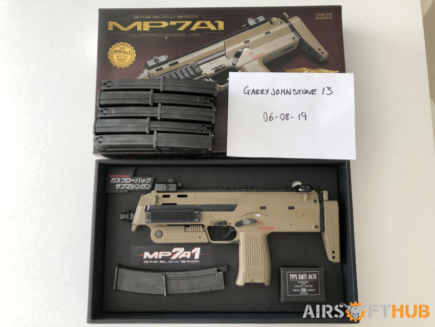 Tokyo Marui MP7A1 GBB (Tan) - Used airsoft equipment