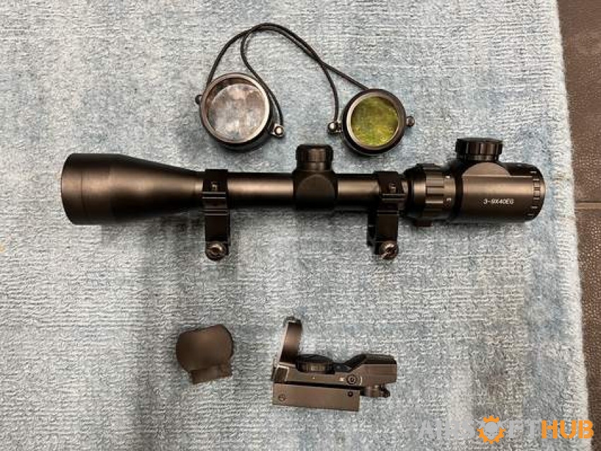 Sniper Scope & Red Dot Scope - Used airsoft equipment