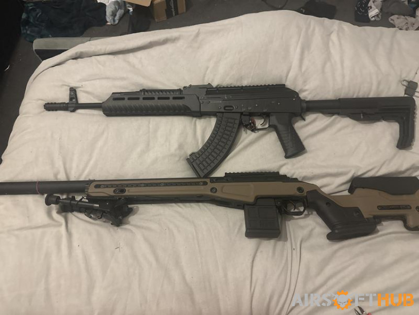 CYMA AK and action Army T10 - Used airsoft equipment