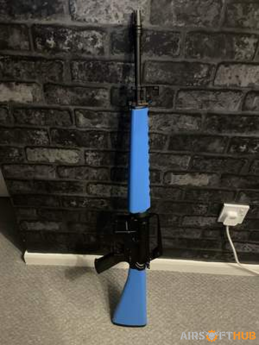 M16 A1 two tone blue - Used airsoft equipment