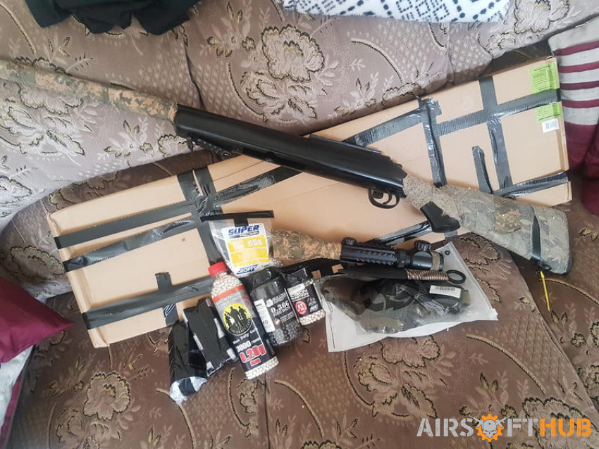 Upgraded mb03 sniper - Used airsoft equipment