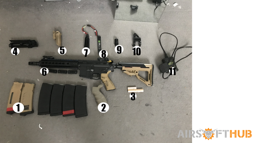 Lot of items - Used airsoft equipment