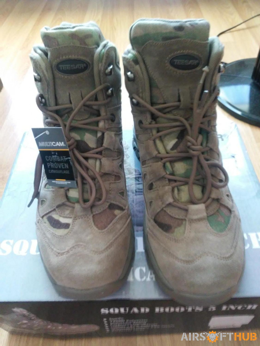 Teesar Multi cam Boots Size 10 - Used airsoft equipment