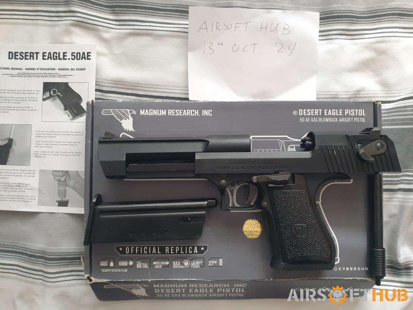 Cybergun BLK Desert Eagle - Used airsoft equipment