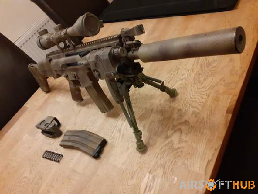 Upgraded we scar gbbr dmr - Used airsoft equipment