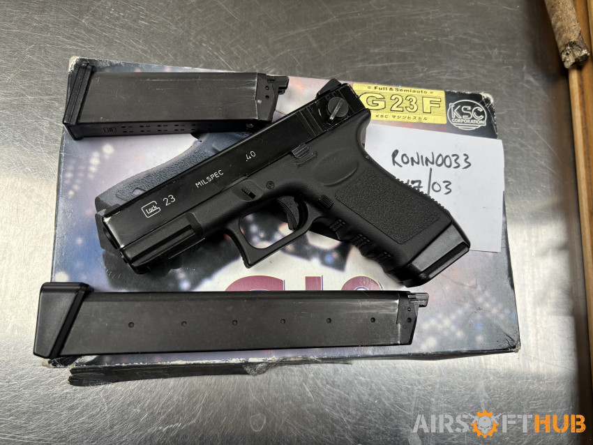 KSC Glock 23f UN Custom - Used airsoft equipment