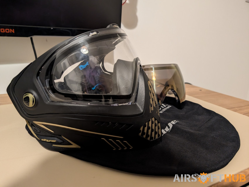 Dye I5 Onyx Gold & Clear Lens - Used airsoft equipment