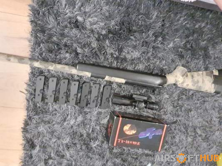 Sniper setup and pistols - Used airsoft equipment