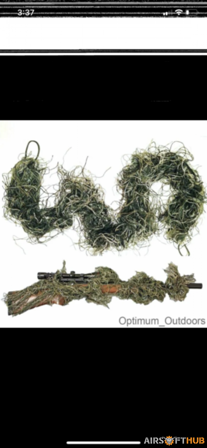 Rifle ghillie wrap - Used airsoft equipment