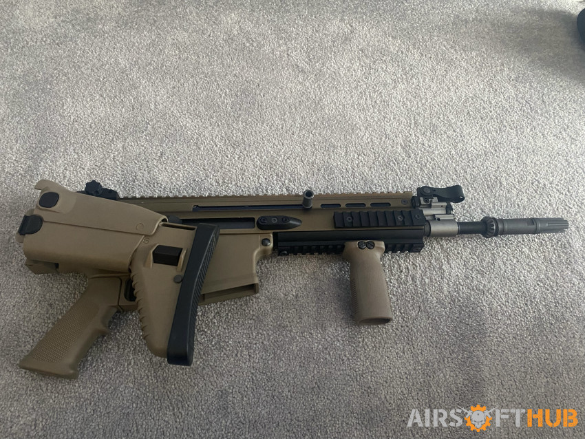 WE FN Scar H gbb with drum mag - Used airsoft equipment