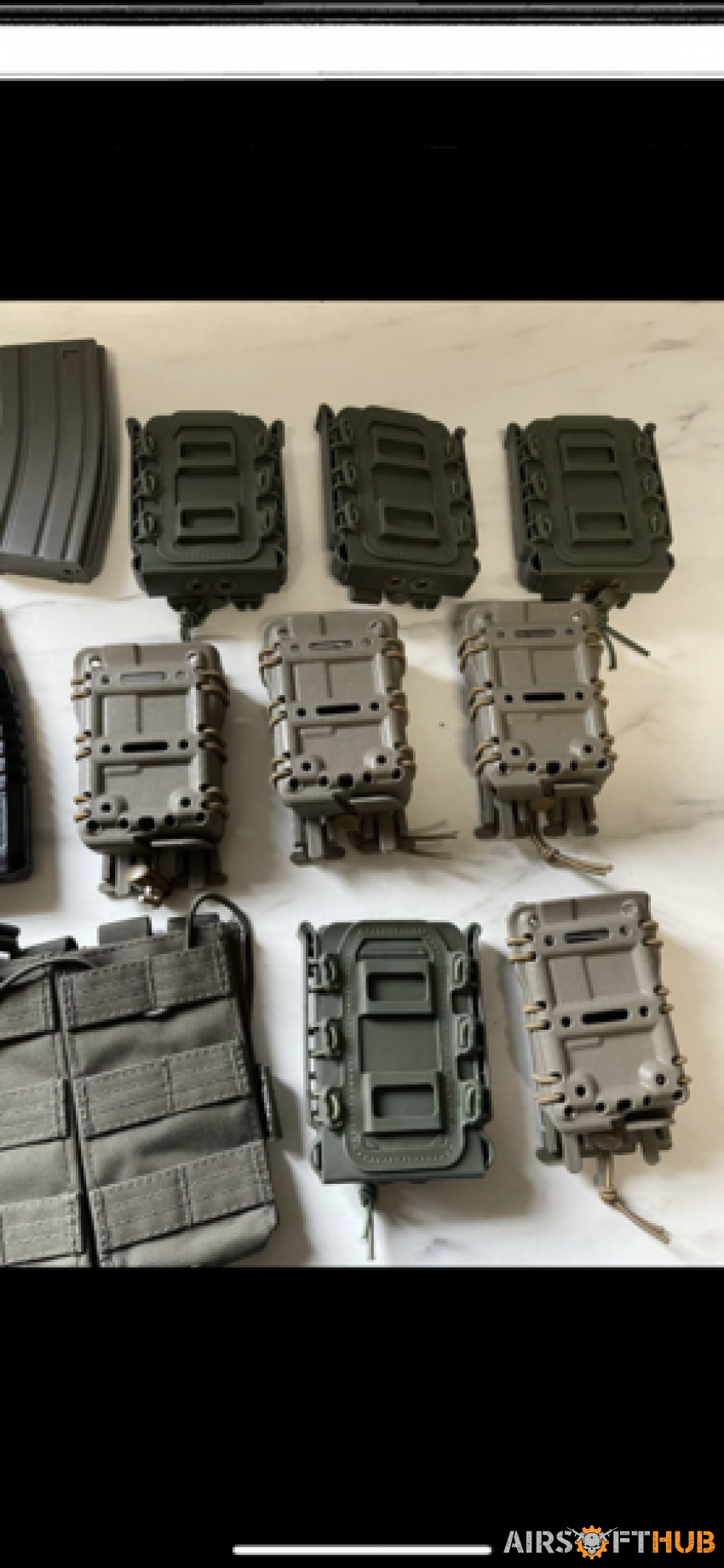 M4 mags and pouches  pts mags - Used airsoft equipment