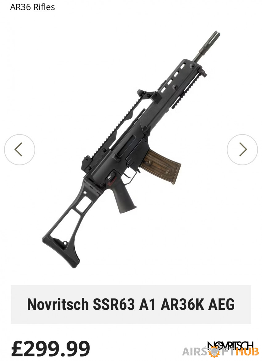 *Trades* Novritsch SSR63-A1 - Used airsoft equipment