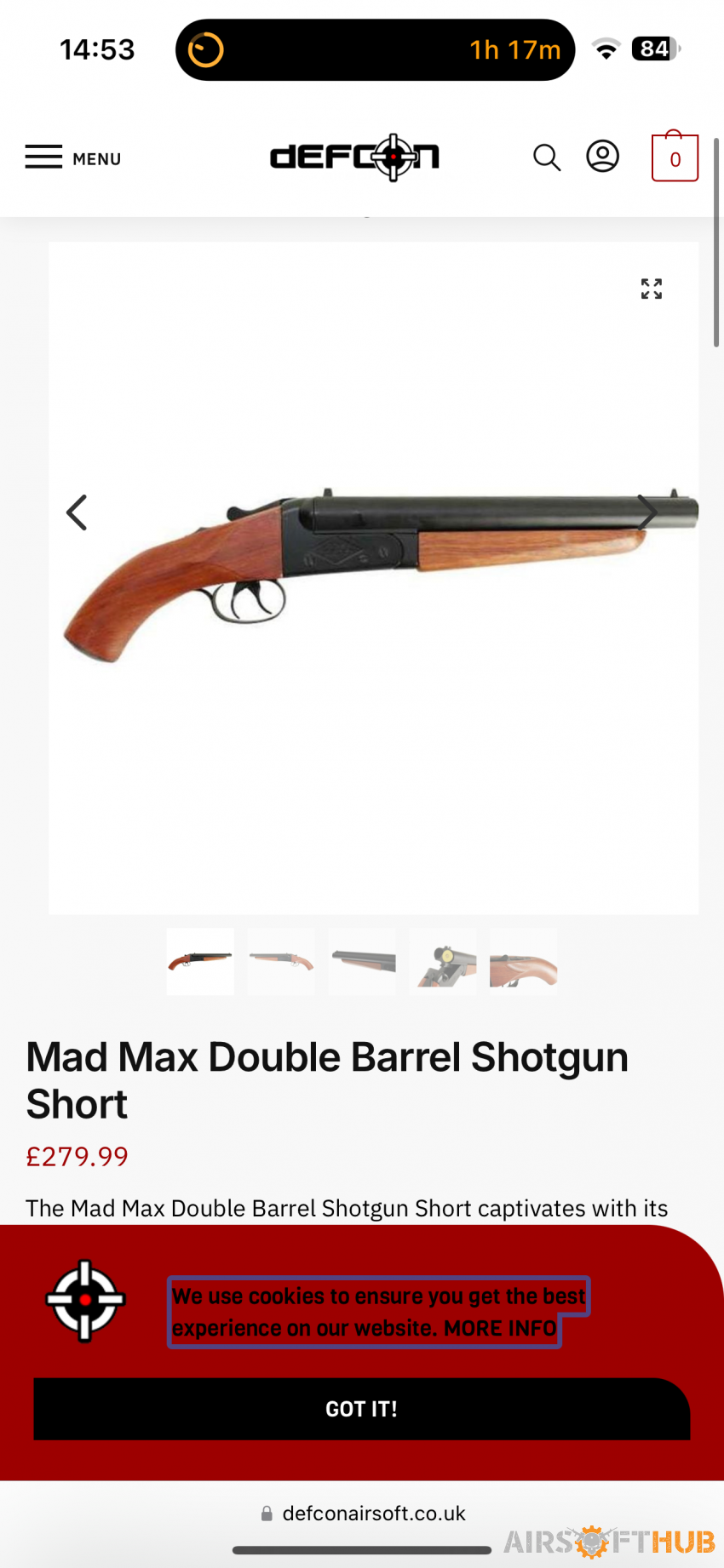 Mad max double barrel shotgun - Used airsoft equipment