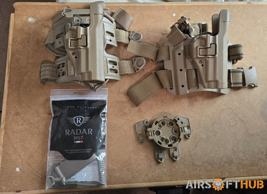 Sig Pistol Holsters and Lanyar - Used airsoft equipment