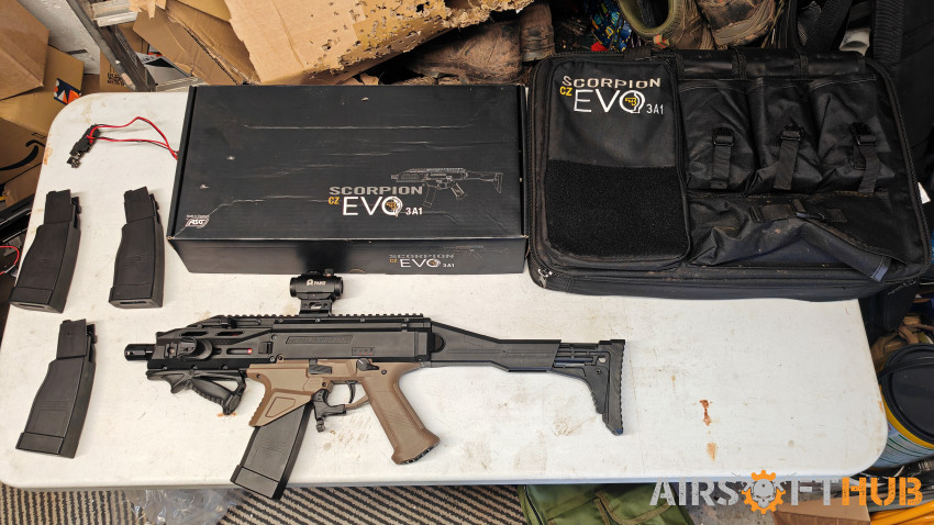 Modified scorpion Evo package - Used airsoft equipment