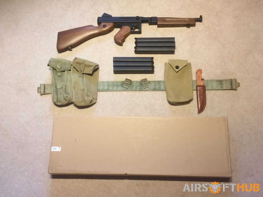 CYMA M1A1 Thompson WWII Bundle - Used airsoft equipment