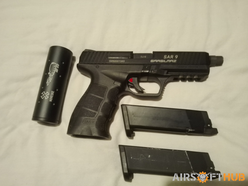 Sar9 + suppressor - Used airsoft equipment