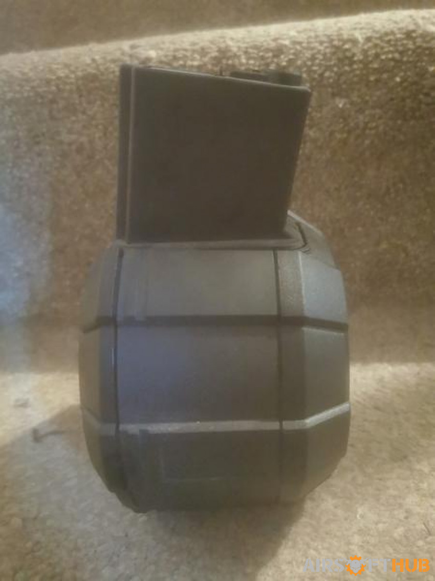 M4 electric wind up drum mag - Used airsoft equipment