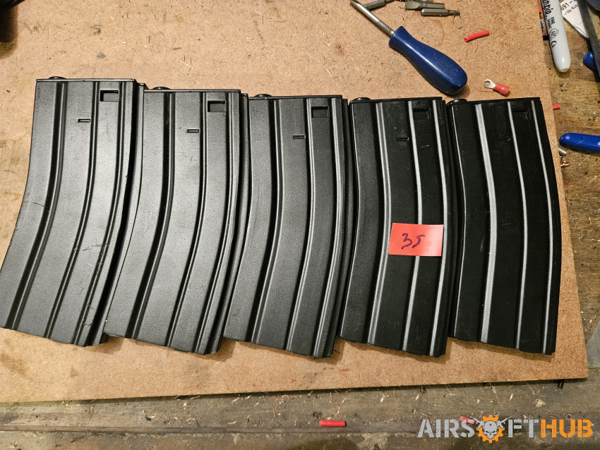 Mid cap m4 mags - Used airsoft equipment