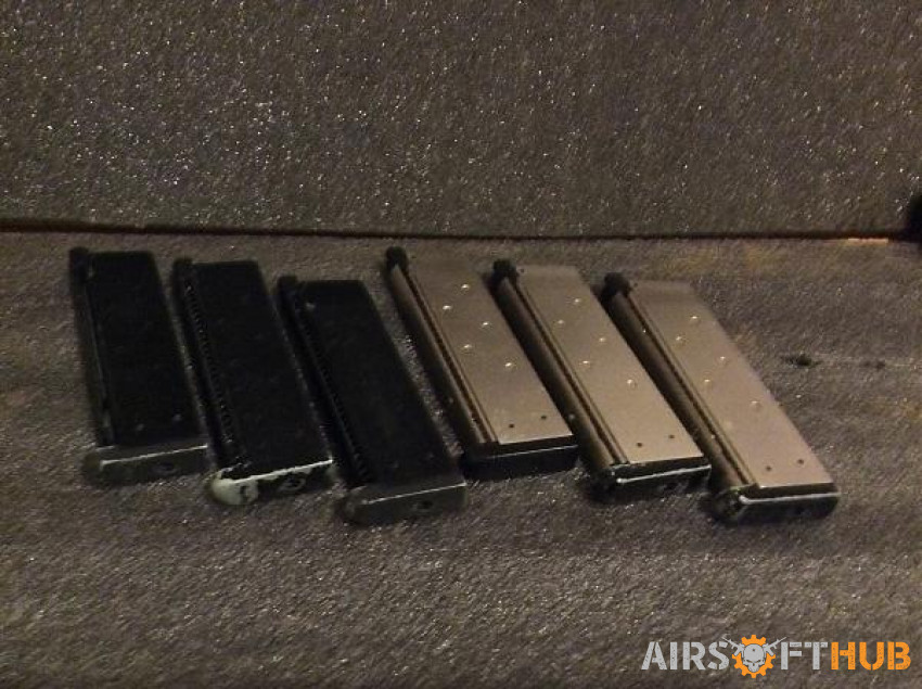 WE 1911 / MEU Mags. x 4 - Used airsoft equipment