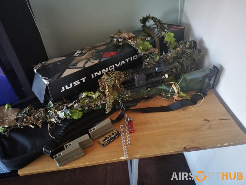 Fully upgraded sniper package - Used airsoft equipment