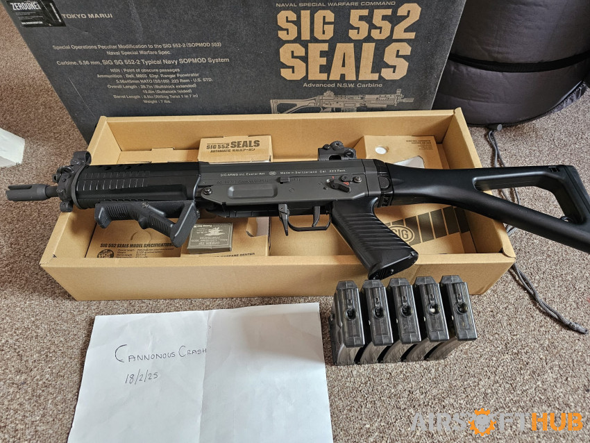 Tokyo Marui SIG552 Seals - Used airsoft equipment