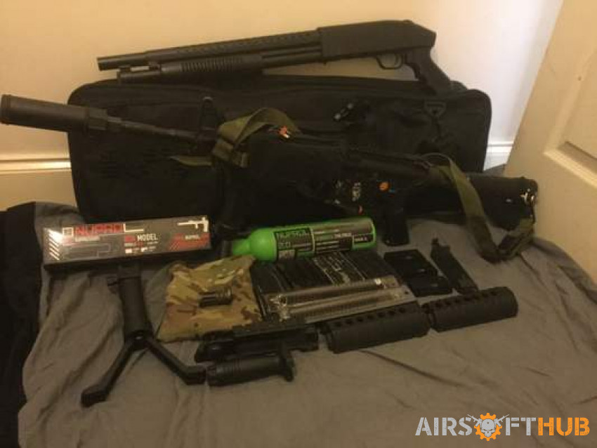 M4 WE custom & NO.003 shotgun - Used airsoft equipment