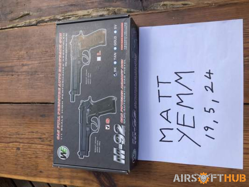 WE M92 - Used airsoft equipment