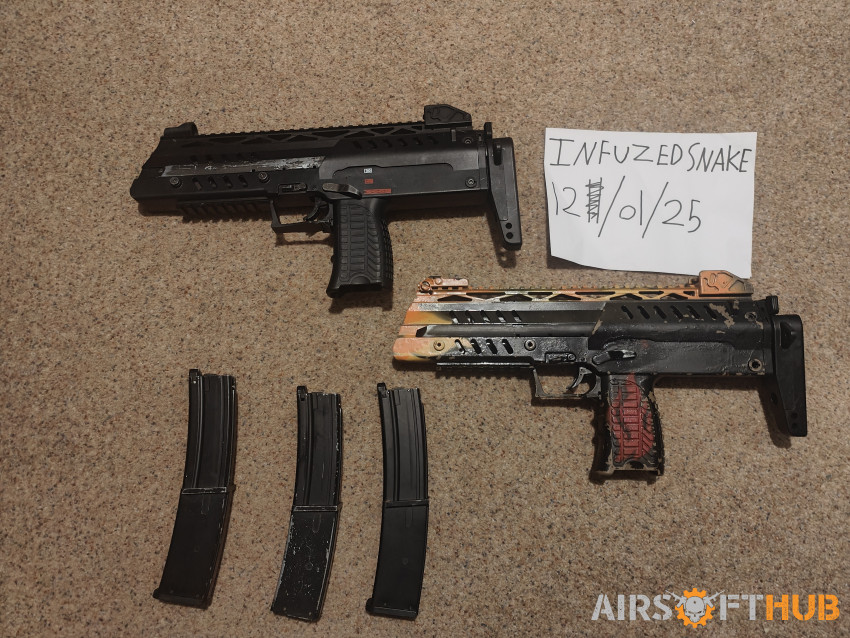 2 X WE SMG8 Boneyard GBB - Used airsoft equipment