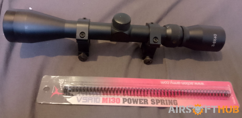 New T11 Action Army and Scope - Used airsoft equipment