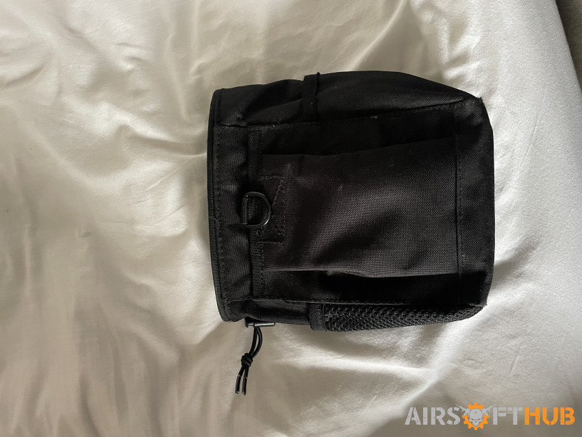 Black dump pouch - Used airsoft equipment