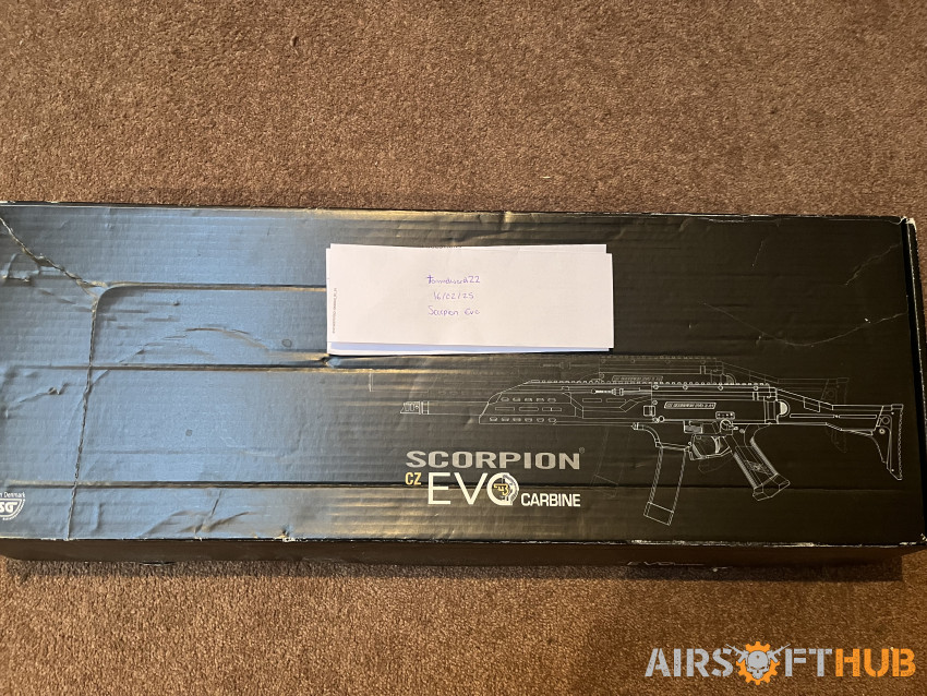 ASG scorpion evo carbine - Used airsoft equipment