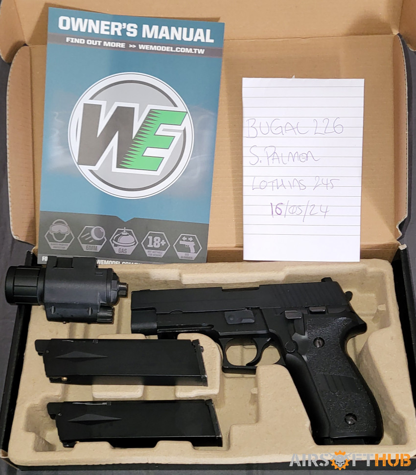 WE P226 Railed - Used airsoft equipment