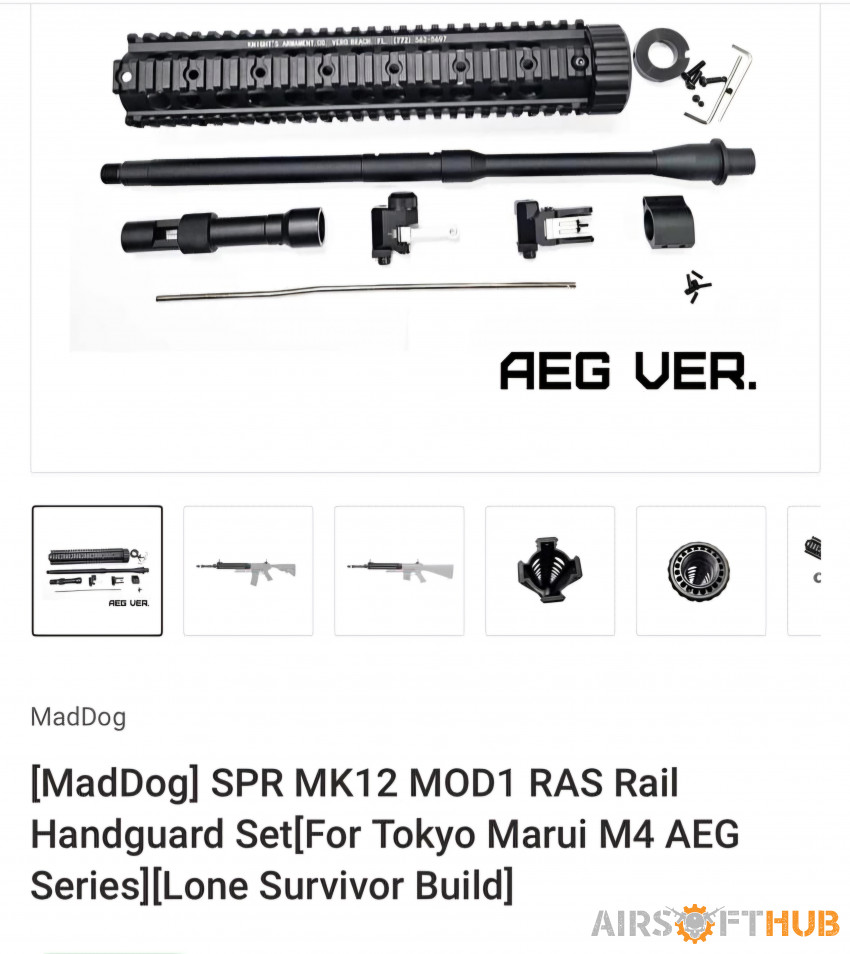 MadDog SPR MK12 Mod 1 kit - Used airsoft equipment