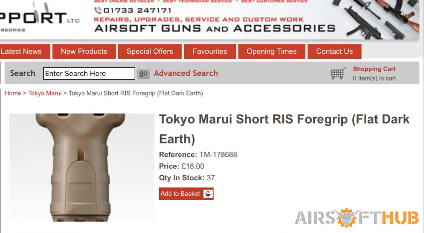 Marui fore grips - Used airsoft equipment