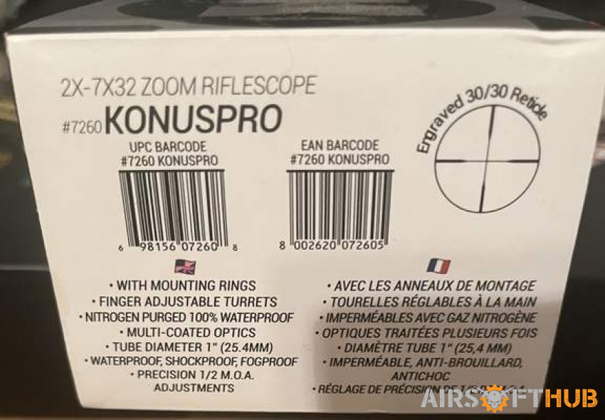 Konus Pro Scope 2-7x32 - Used airsoft equipment