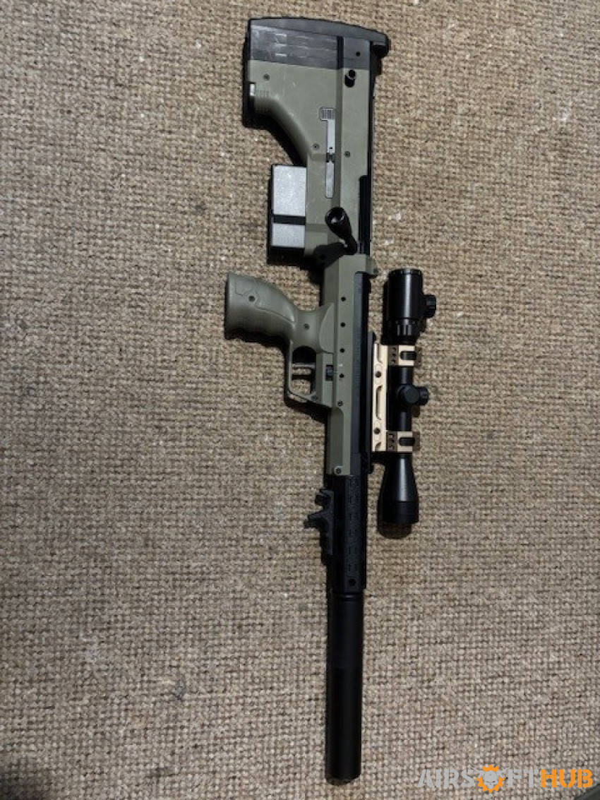 SRS Silver Black riffle - Used airsoft equipment