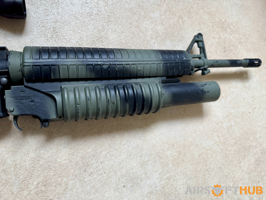 M16 with Grenade Launcher - Used airsoft equipment