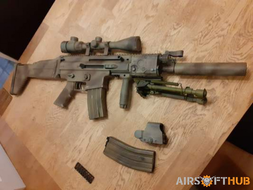 Upgraded we scar gbbr dmr - Used airsoft equipment