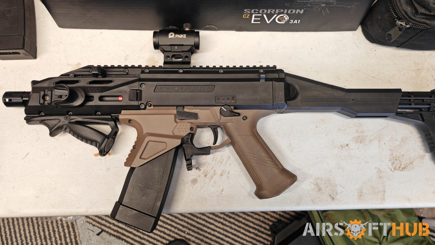 Modified scorpion Evo package - Used airsoft equipment