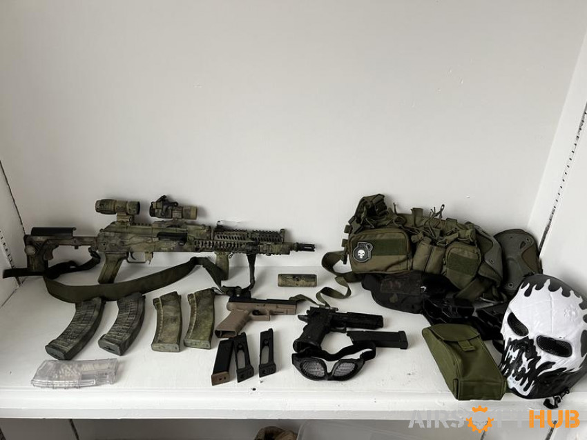 AK 105 Gloc 19 and Colt sti - Used airsoft equipment