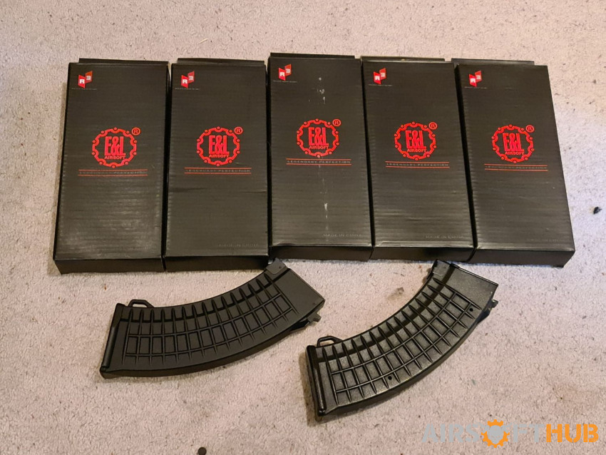 7x AK47 AEG Mag Bundle - Used airsoft equipment