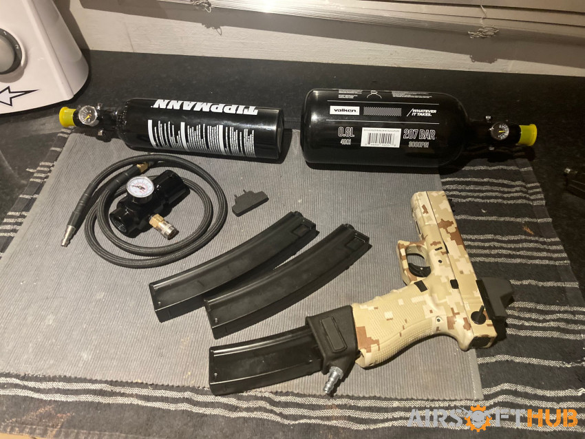 Glock/aap mp5 hpa bundle - Used airsoft equipment